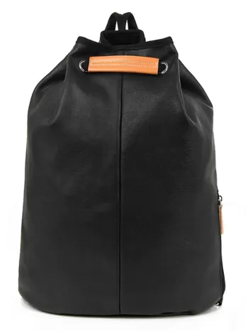 Men Eyelet Detail Drawstring Backpack