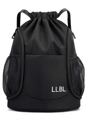 Men Letter Graphic Drawstring Backpack
