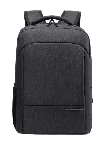 Lightweight Men Minimalist Laptop Backpack - Black